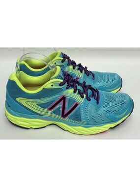 New Balance 680v4 Womens Athletic Running Shoes Size 9.5 Blue Purple Pink Green